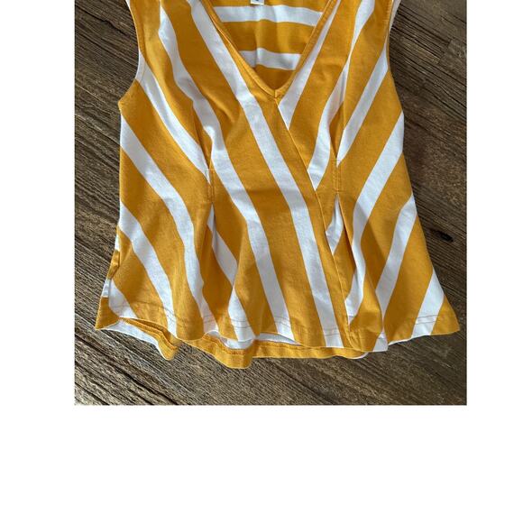 Maeve by Anthropologie Striped Sleeveless V-Neck Corset Blouse - Picture 5 of 9